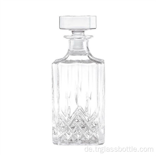Mini Whiskyglasflasche gemustertes Glasflasche